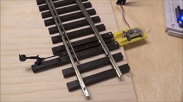 Linear servo turnout motor