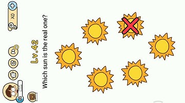 Brain Boom Level 42 || Which sun is the real one.