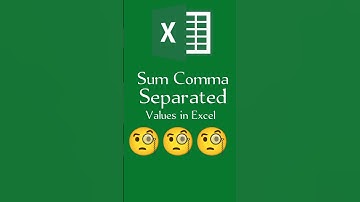 Sum Comma Separated Value in Excel #shorts #excel #exceltips #exceltutorial #msexcel #exceltrick