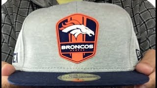 Broncos 'ROAD ONFIELD STADIUM' Grey-Navy Fitted Hat by New Era