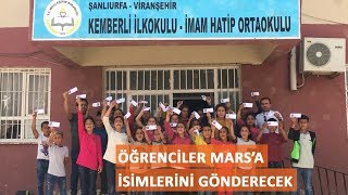 Öğrenciler Mars’a isimlerini gönderecek