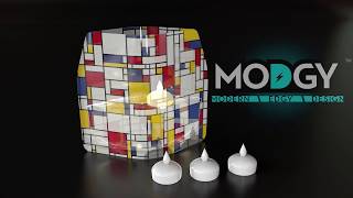 Modgy Expandable Vase and Luminaries