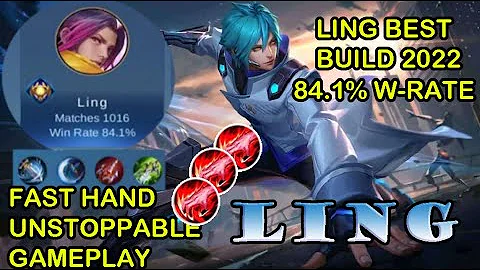 LING INSANE HAND SPEED | LING BEST BUILD 2022 - MOBILE LEGENDS MLBB