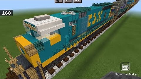 Minecraft CSX SD70Mac locomotive tutorial