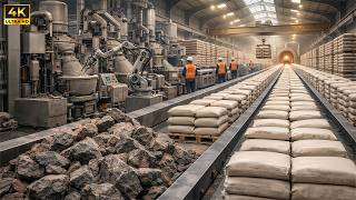 Inside the World’s Largest Cement Plants: The High-Volume Production Process (Full Process)