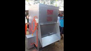 ESTEBAN MULTI-CROP BATCH TYPE DRYER w/ CIRCULATING AIR DUCT AND TEMPERATURE GAUGE