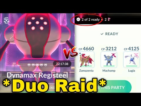 *DUO* Dynamax Registeel Raid in Pokemon GO.