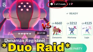 *DUO* Dynamax Registeel Raid in Pokemon GO.