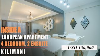 Modern & Spacious European Style 4 - Bed Apartment in Kilimani, Nairobi | Kenya