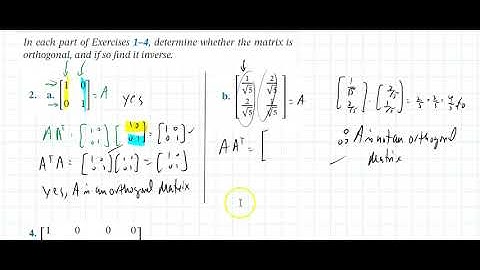 7.1 Orthogonal Matrices