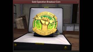 Operation Breakout Gold Coin CSGO