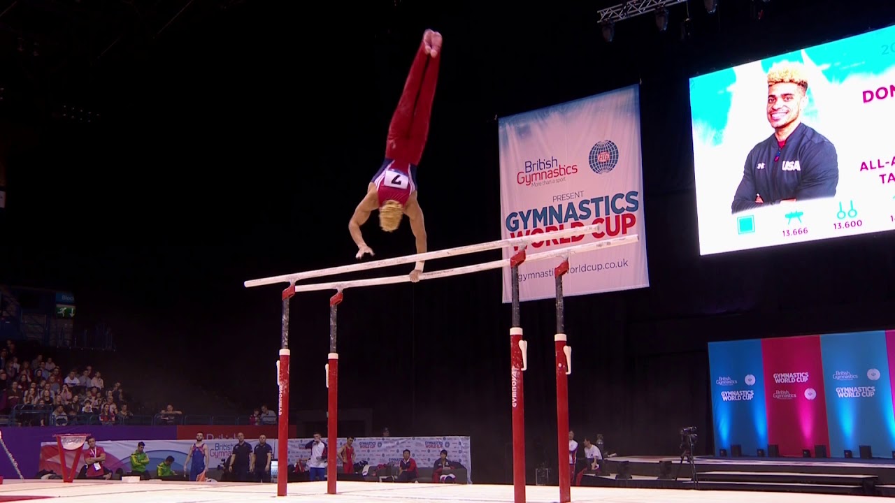 Donothan Bailey - Parallel Bars - 2018 Birmingham World Cup - YouTube