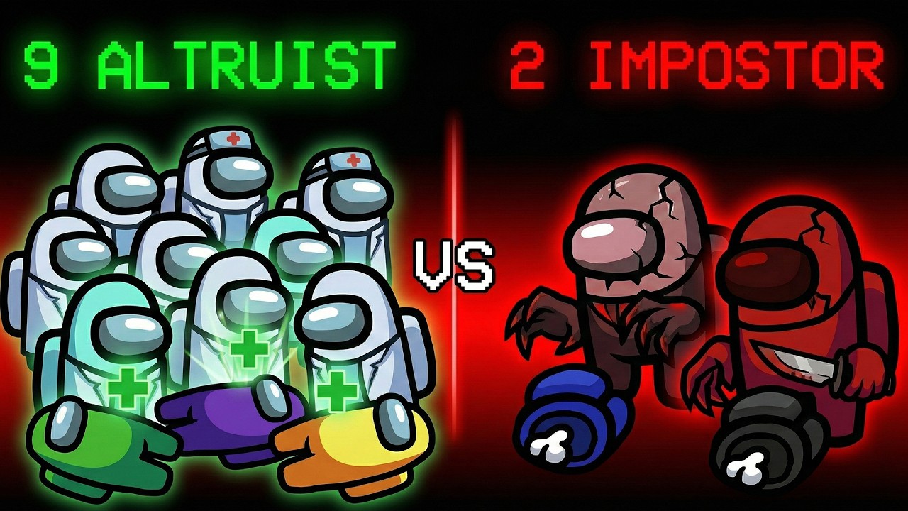 HERKES DİRİLİYOR! 9 ALTRUIST vs 2 IMPOSTOR! AMONG US CHALLENGE | Eksto İlker