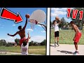 I DUNKED ON HIM! Basketball 1 V 1 AGAINST SUBSCRIBER! *Punishment*