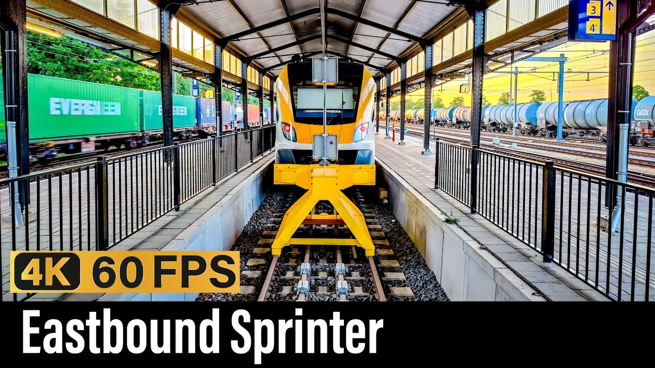 Train Cab Ride NL / Eastbound Sprinter / Apeldoorn - Deventer - Almelo / SNG Sprinter / May 2023