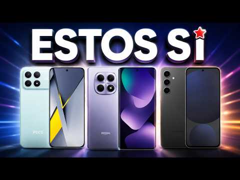 Los 5 ÚNICOS Telefonos Celulares Calidad-Precio que SÍ valen la pena para COMPRAR en 2026 | Parte 1