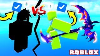 Verified Noob Vs Verified Pro In Roblox Blade Ball