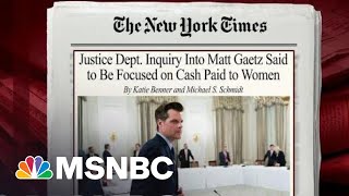 DOJ Inquiry Into Rep. Gaetz Said To Be Focused On Cash Paid To Women | Morning Joe | MSNBC