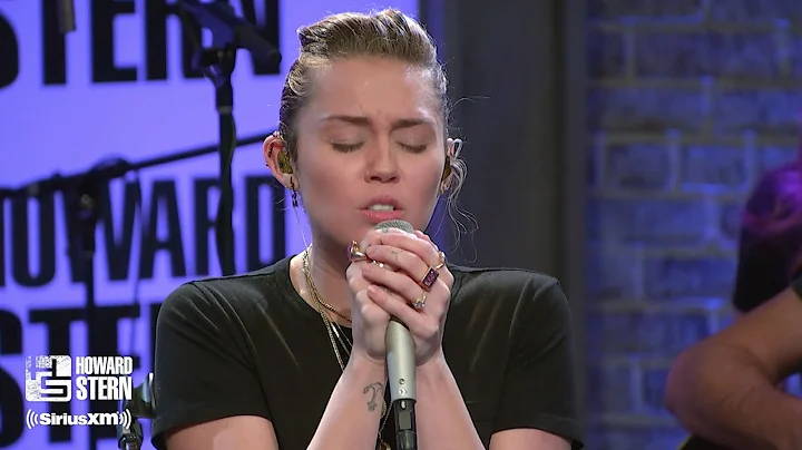 Miley Cyrus Wrecking Ball on the Stern Show (2017)