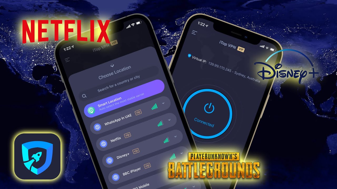 The Best VPN App For PUBG, Netflix, Disney+ & More On iPhone  | iTop VPN Review
