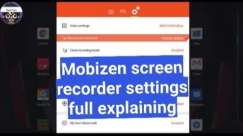Mobizen screen recorder settings full explained
