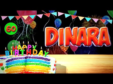 Dinara Happy Birthday Song | Today Is Your BIRTHDAY 🥳 🎂 (Dinara Official video)