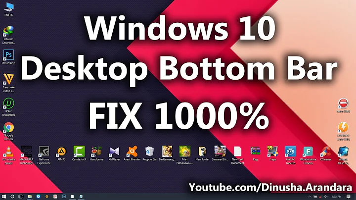 Windows 10 Desktop Icons won't Stay On Bottom Row FIX !!!