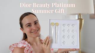 Dior Beauty Platinum Summer Gift 2026 | Beverage Kit: Dior ice cub tray and drink stirrers