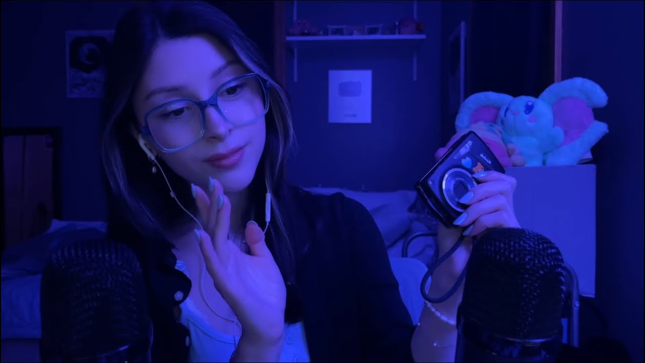 ASMR to close your eyes & sleep to ✮⋆˙📖♡🧸☁️ ear to ear whispers, mic triggers & more