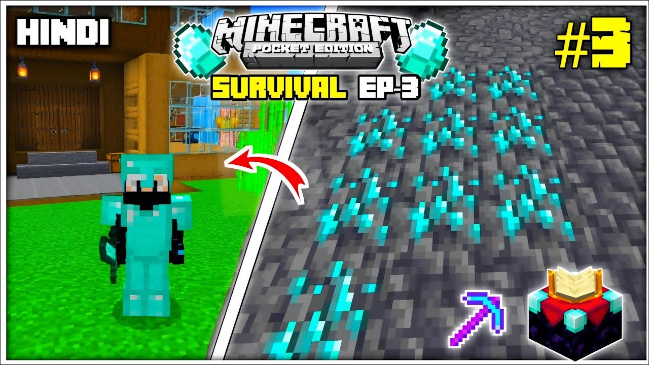 I UPGRADE MY ARMOR IN MINECRAFT SURVIVAL SERIES ! 😄 - YouTube