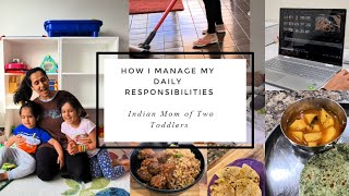 How do I manage my household responsibilities with two toddlers |Indian Mom Daily productive routine