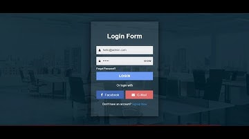 Transparent Login Form using HTML CSS & JavaScript