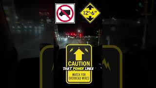 Why Truckers MUST Stay Aware! Low Clearance⚠️ #trucking #shorts #awareness #safetyfirst #closecall