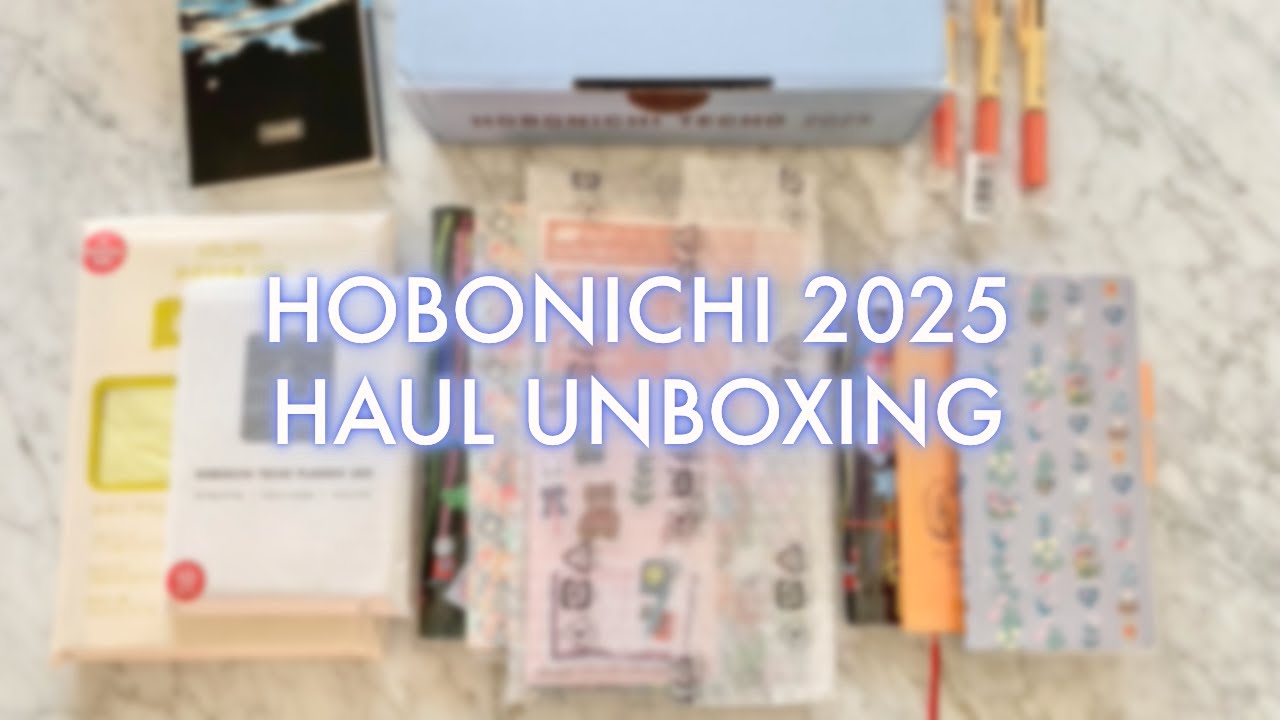 Hobonichi 2025 Unboxing / Haul  #unboxingvideo #haulvideo