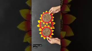 DIY beautiful Card bord ?Sunflower wall hanging home decoration craft ideas  youtubeshortvideo