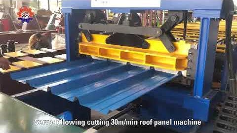 High Speed 30m/min Roof Sheet Machine With Servo following cutting