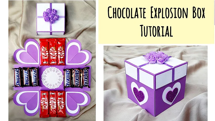 Birthday Explosion Box|How to make Explosion Box|Chocolate Explosion Box|Explosion Box tutorial|Gift