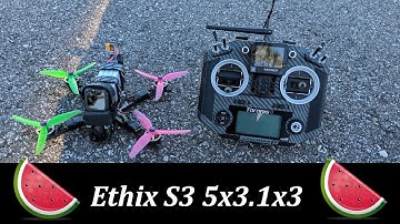 Back and Forth -  First run with the Ethix S3 5x3 1x3 props