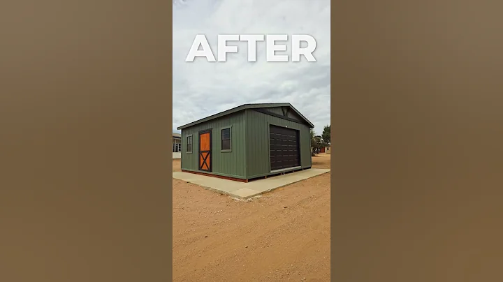 20x20 Super 9 Shed | Shed World California  #backyardshed #shed