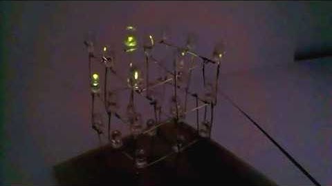 3x3x3 led cube Pic16f690