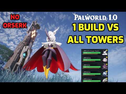 Palworld: 1 Build vs All Hard Mode Towers in 1.0! | (No Orserk - Request)