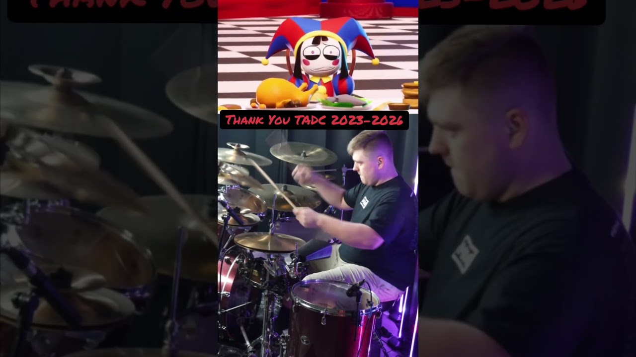 Thank you Amazing Digital circus for everything!! 🥁🎪❤️ #digitalcircus #tadc #pomni #shorts #drums