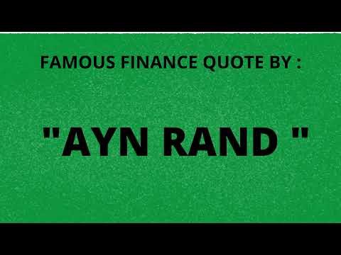 Motivating Finance Quotes by AYN RAND | Sunday Motivation | Financial Quotes ( 8 ) |