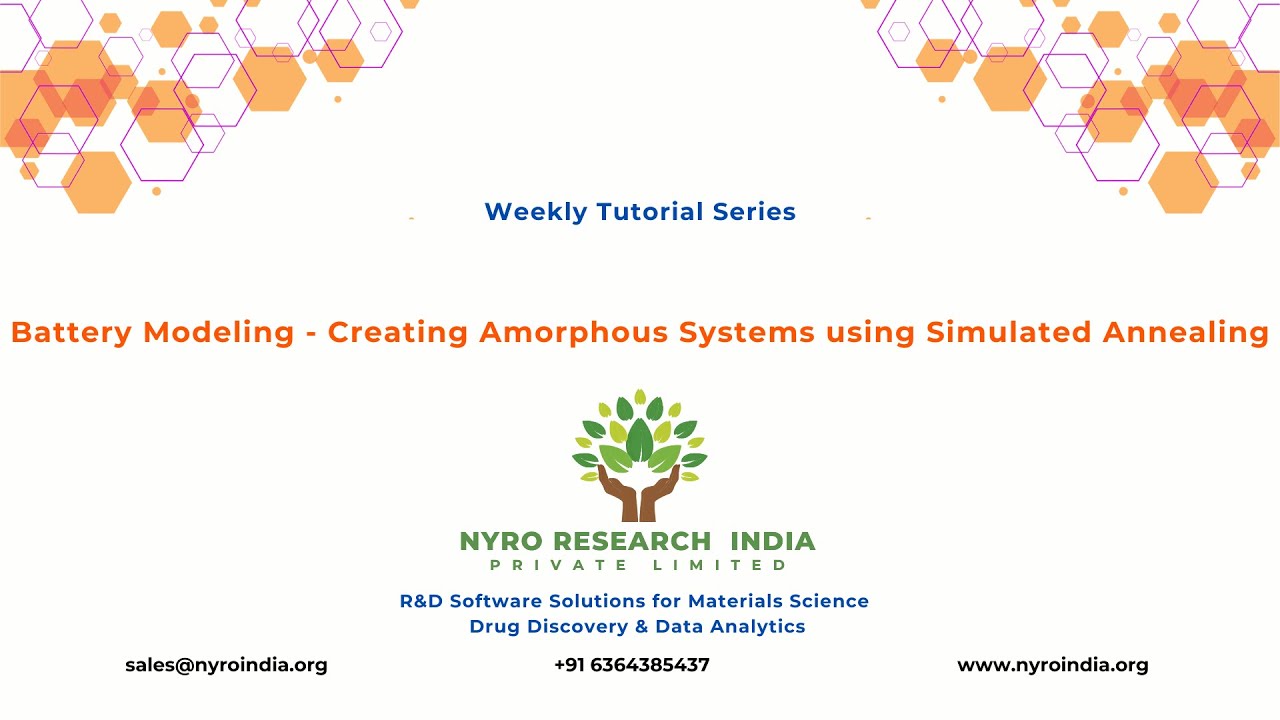 43 Battery Modeling   Creating Amorphous Systems using Simulated Annealing