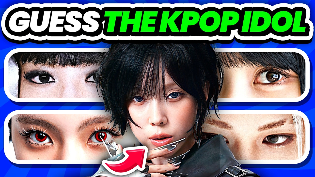 Guess the K-Pop Idol by Their Eyes 👀‼️ Only 1% can get them all | KPOP QUIZ 2025
