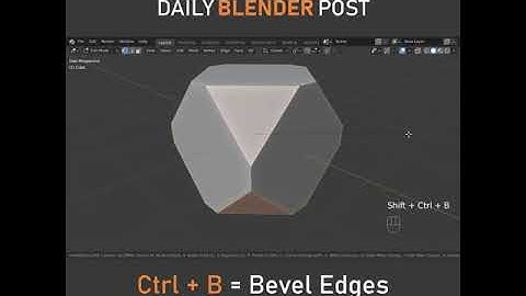 Bevel Vertices in Blender #Shorts