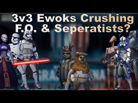 3v3 GAC Wampa vs Qui Gon JInn w Mace & Anakin Skywalker - WIN, but too  risky for a counter! 