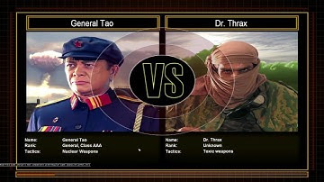 C&C Generals Zero Hour: Shockwave China Nuke vs GLA Toxin Challenge Hard mode #2.