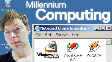 How to Make Notepad on Windows 2000 (C Programming Speedrun) - Millennium Computing - rogerclark