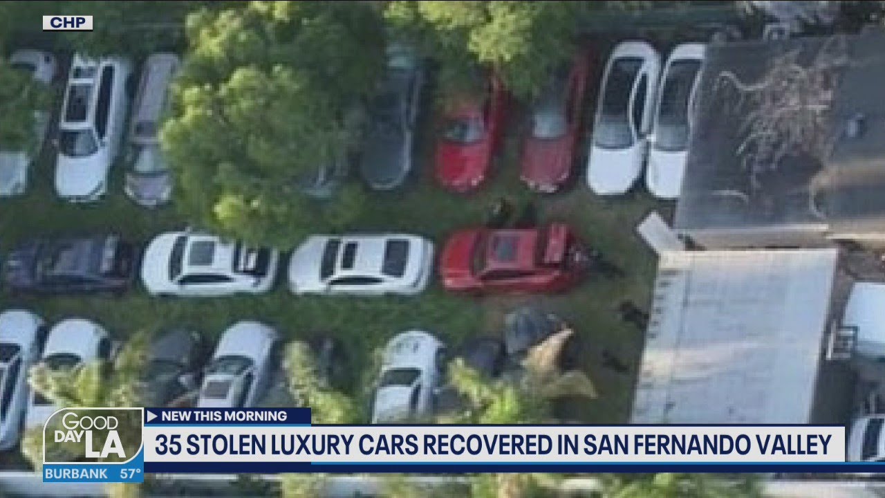 35 stolen luxury cars recovered in San Fernando Valley